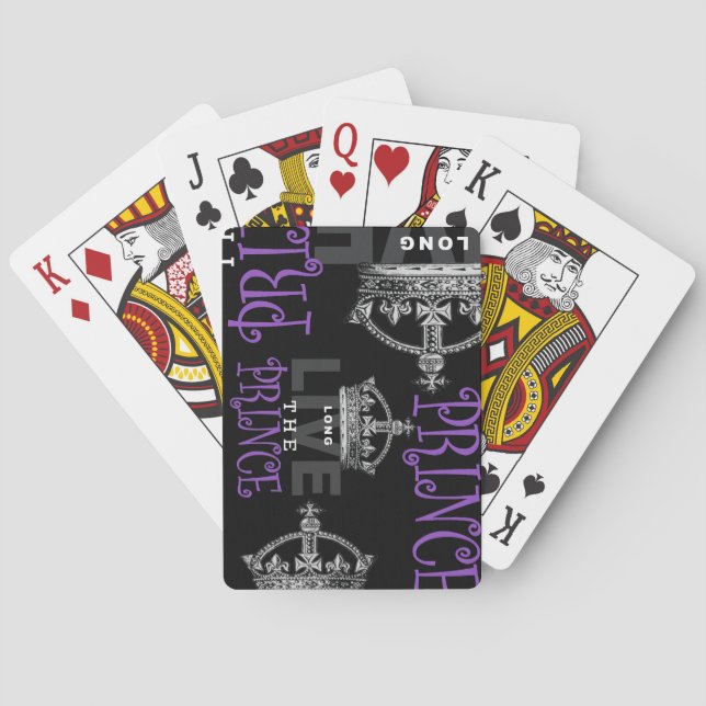 Long Live the PRINCE! Poker Cards (Back)