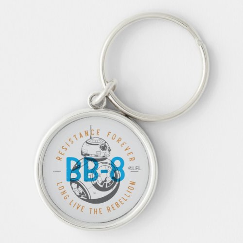 Long Live The Rebellion BB_8 Badge Keychain
