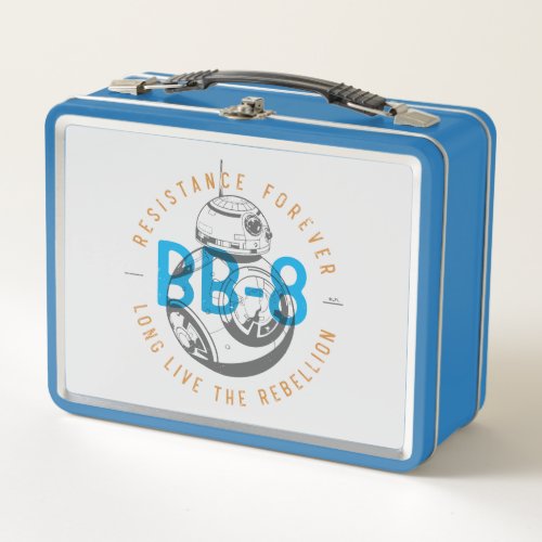 Long Live The Rebellion BB_8 Badge Metal Lunch Box