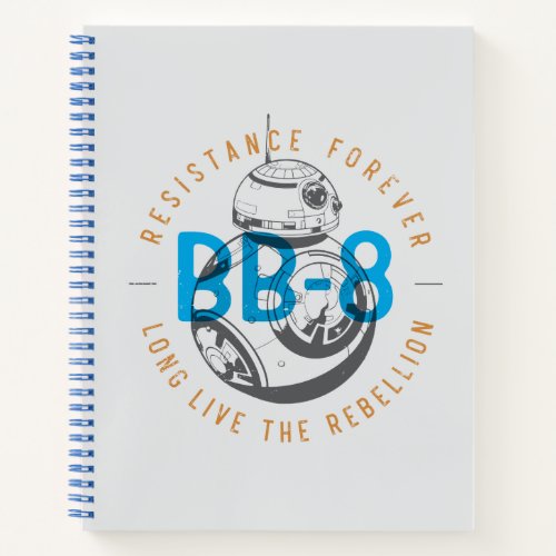Long Live The Rebellion BB_8 Badge Notebook