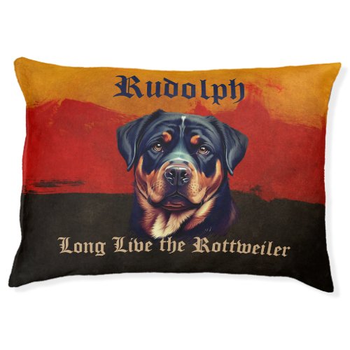 Long Live the Rottweiler Dog Bed
