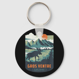 Long Long Honeymoon LOLOHO Gros Ventre Wilderness Keychain