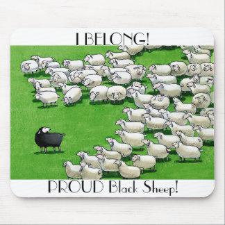 Long Lost Lamb: PROUD Black Sheep Mousepad