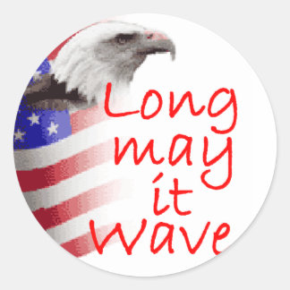 Long May It Wave Sticker