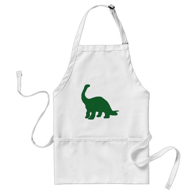 Long Neck Dinosaur Adult Apron (Front)