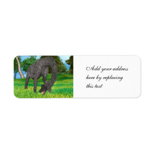 Long Neck Dinosaur Jungle Adventure Label