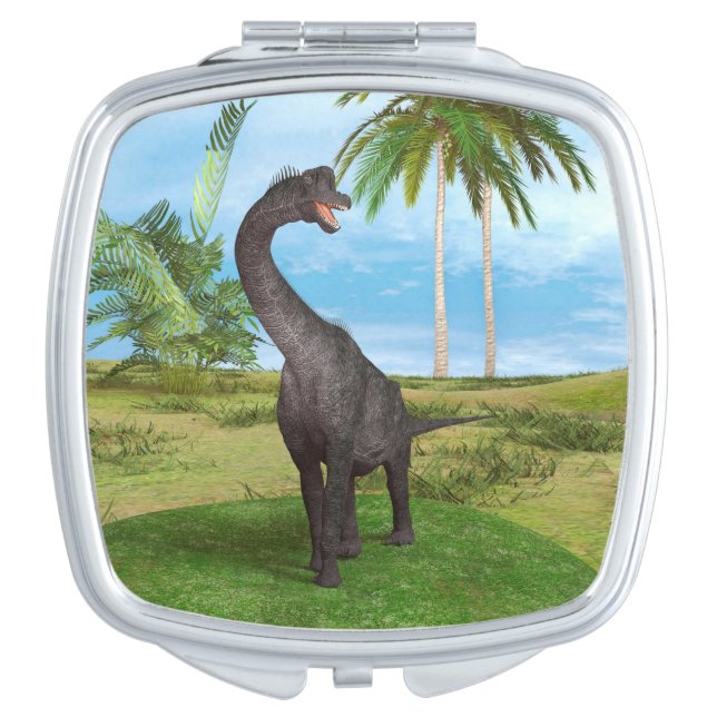 Long Neck Dinosaur Jungle Adventure Makeup Mirror (Front)