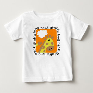 Long Neck Giraffe Toddler Ruffle Tee
