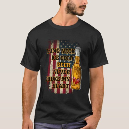 Long Neck Ice Cold Beer T_Shirt