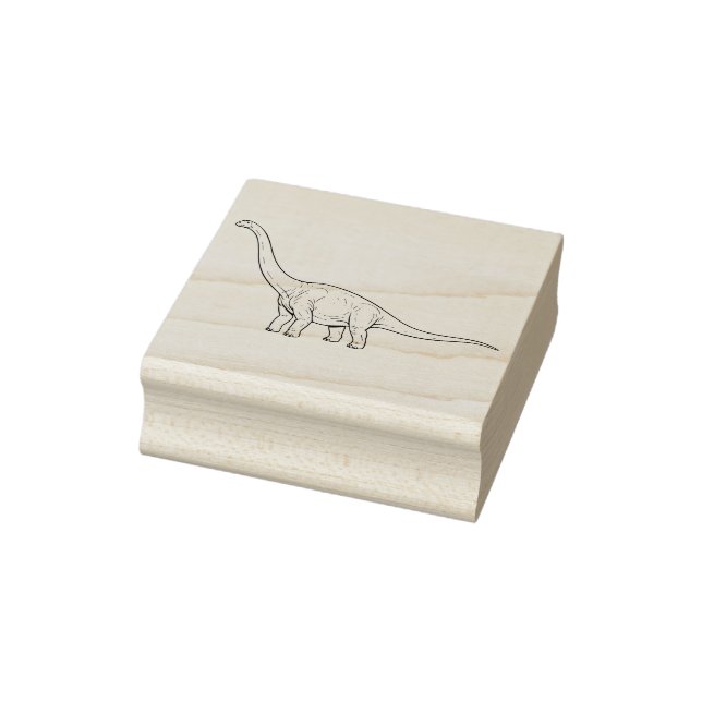 Long-Necked Brachiosaurus Gentle Giant Design Rubber Stamp (Stamp)