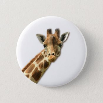 Long Necked Giraffe Pin by WildlifeAnimals at Zazzle