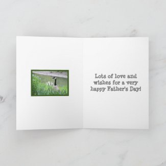 LONG-NECKED GOOSE/CUTE FATHER'S DAY CARD