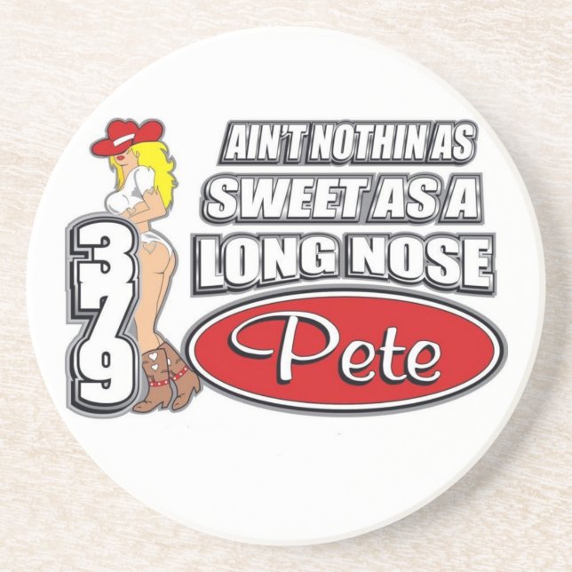 Long Nose Pete Drink Coaster (Front)