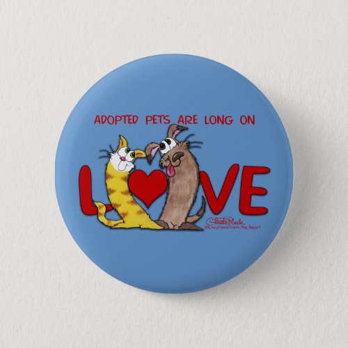 Long on Love_Cat and Dog Button