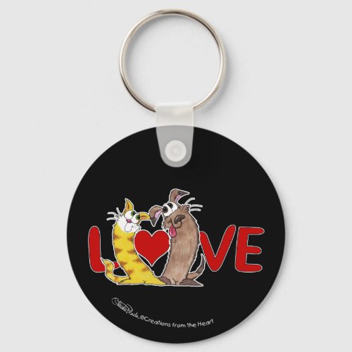 Long on Love_Cat and Dog Keychain