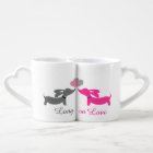 Long on Love Dachshund Coffee Mug Set His & Hers