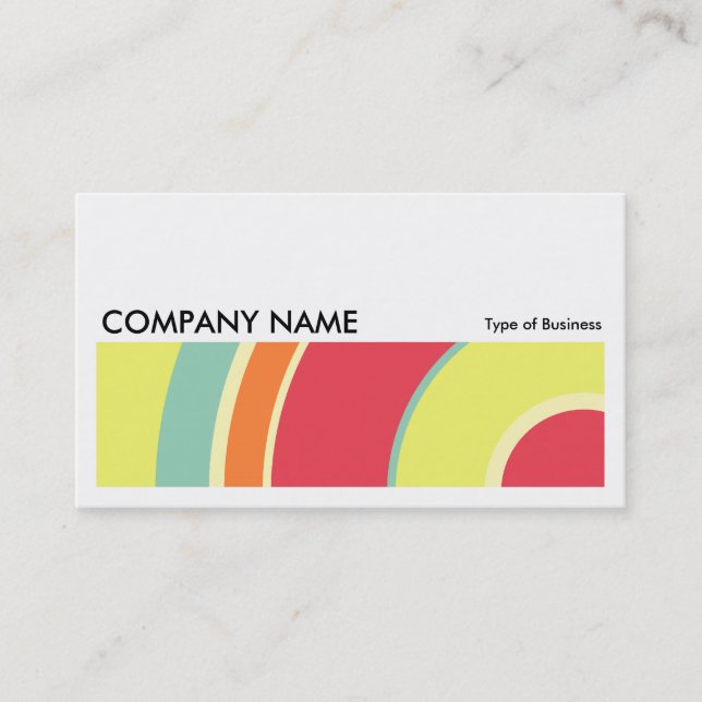 Long Picture 0200 - Colorful  Circle 01 Business Card (Front)