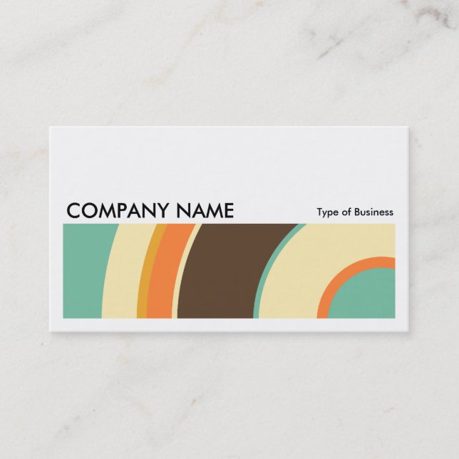 Long Picture 0201 - Colorful  Circle 02 Business Card (Front)