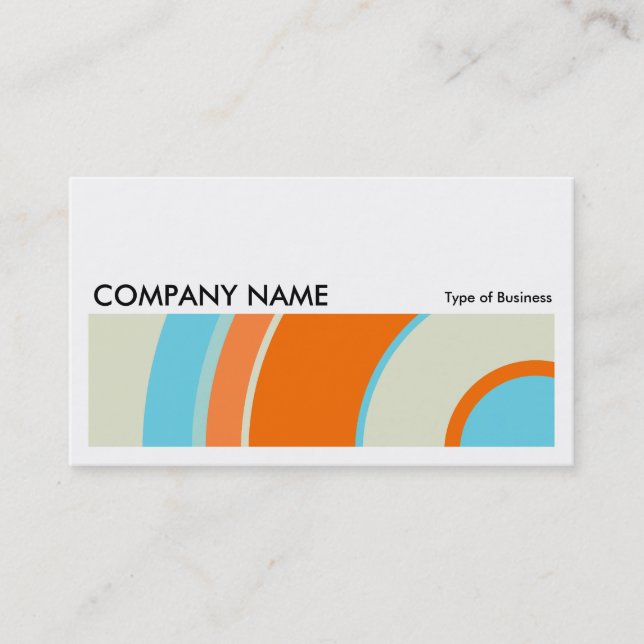 Long Picture 0202 - Colorful  Circle 03 Business Card (Front)