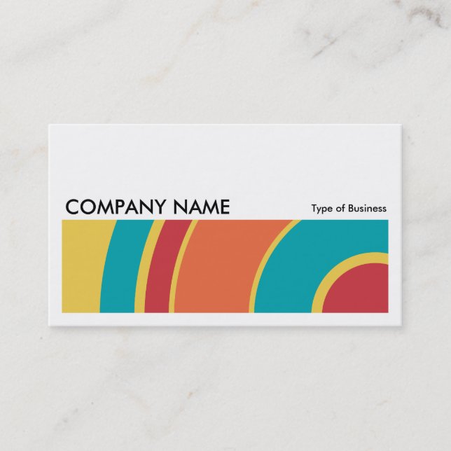 Long Picture 0204 - Colorful  Circle 05 Business Card (Front)
