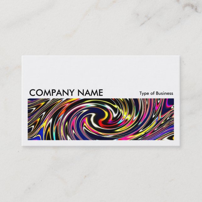 Long Picture 023 - Colorful Vortex Business Card (Front)