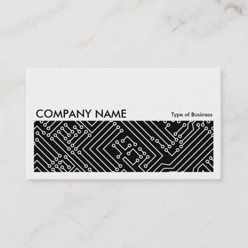 Long Picture 0243 _ Circuitry _ White on Black Business Card