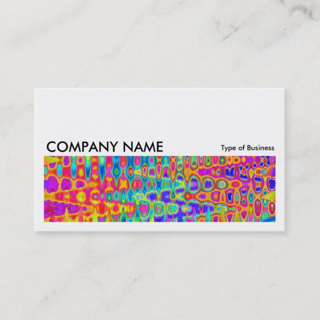 Long Picture 044 - Colorful Abstract Business Card (Front)