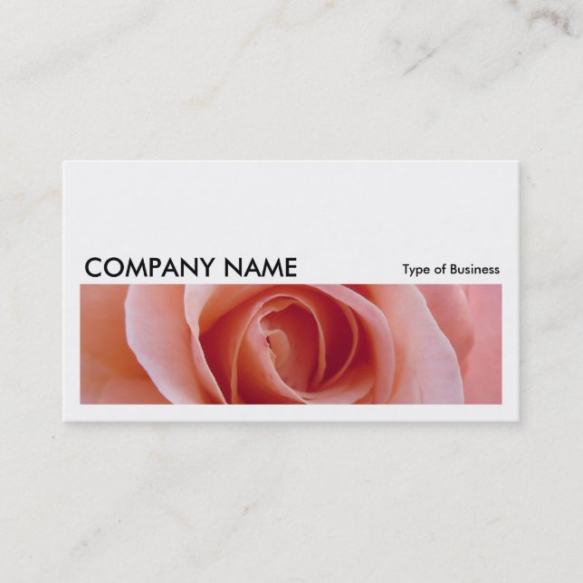 Long Picture 058 - Pink Rose Business Card (Front)