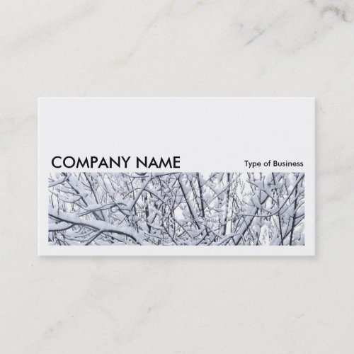 Long Picture 075 _ Snowy Branches v2 Business Card