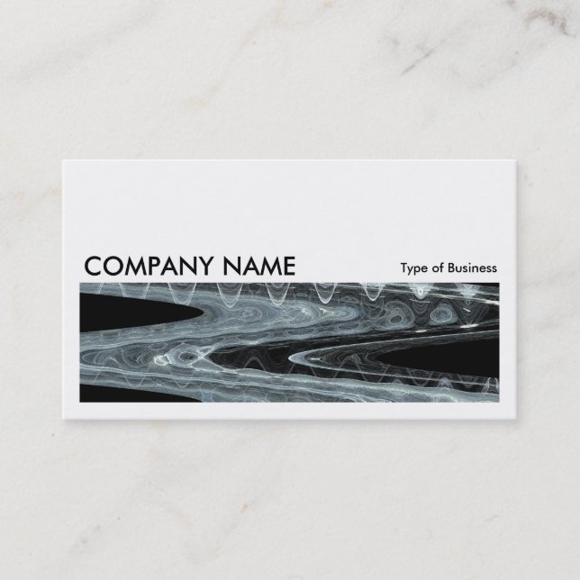 Long Picture 077 - Ice Waves Business Card (Front)
