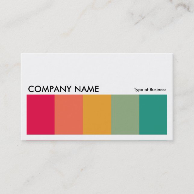 Long Picture - Color Bars 02 Business Card (Front)