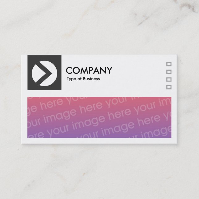 Long Picture - Logo and Panel v2 - Dark Gray Business Card (Front)