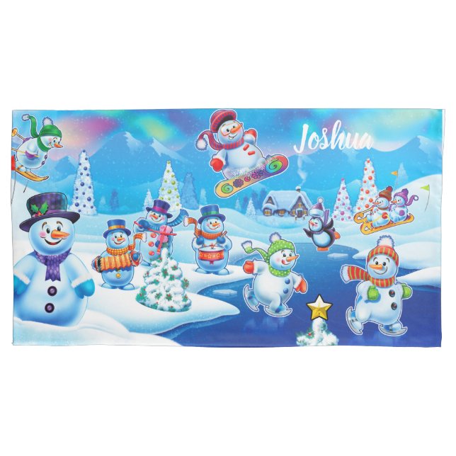 Long pillowcase Christmas wonderland (Front)