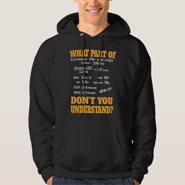 Long Range Shooting & Competitive Sport Shooting Hoodie (Front)