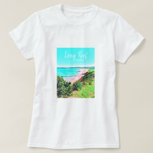 Long Reef Sydney beach Australia travel T-Shirt (Design Front)
