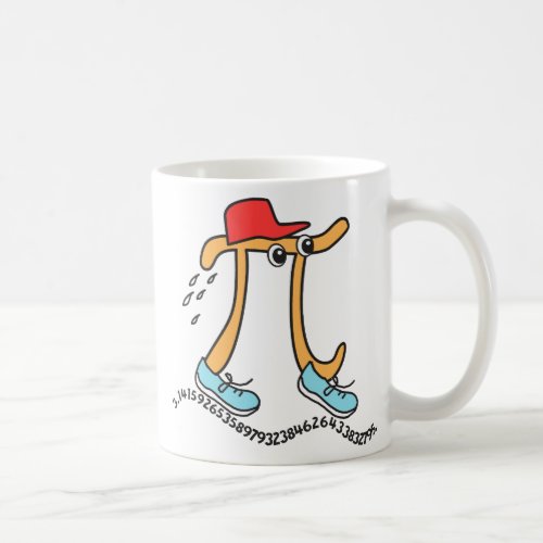 Long Running  Pi _ Funny Pi Guy _ Pi Day Gift Mug