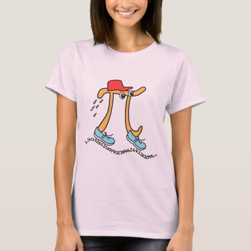 Long Running Pi  Funny Pi Guy T_Shirt