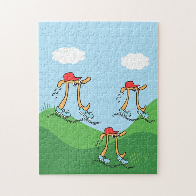 Long Running Pi Funny Pi Symbols Jigsaw Puzzle (Vertical)