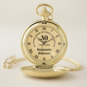 Long Service Appreciation Award Personalized Pocket Watch
