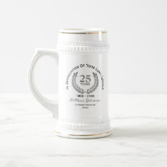 Long Service Appreciation Personalized Beer Stein at Zazzle