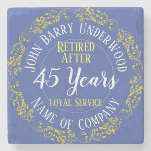 Long Service Award or Retirement Stone Coaster