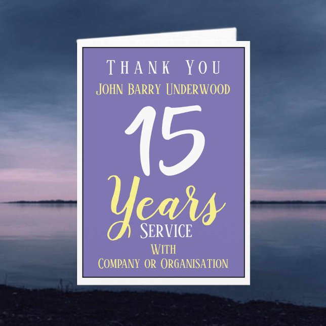 Long Service Award Recognition Card (Creator Uploaded)