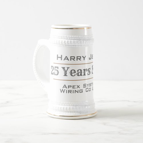 Long Service or Retirement Award Beer Stein