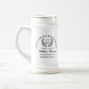 Long Service Recognition Award. Personalize Beer Stein