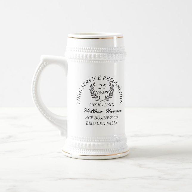 Long Service Recognition Award. Personalize Beer Stein (Left)