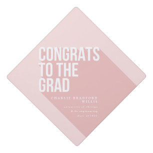 LONG SHADOW CONGRATS TO THE GRAD GRADUATION CAP TOPPER