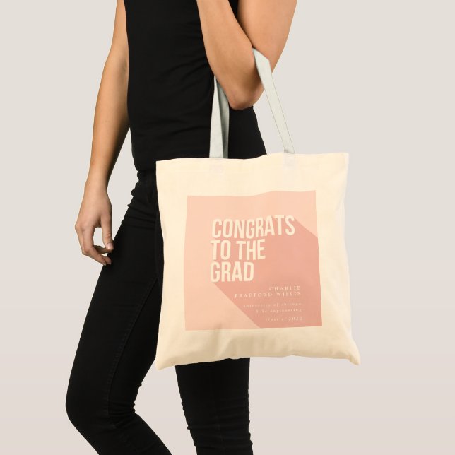 LONG SHADOW CONGRATS TO THE GRAD TOTE BAG (Front (Product))