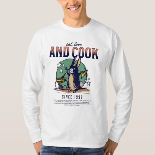 long sleeve animal cook T_Shirt