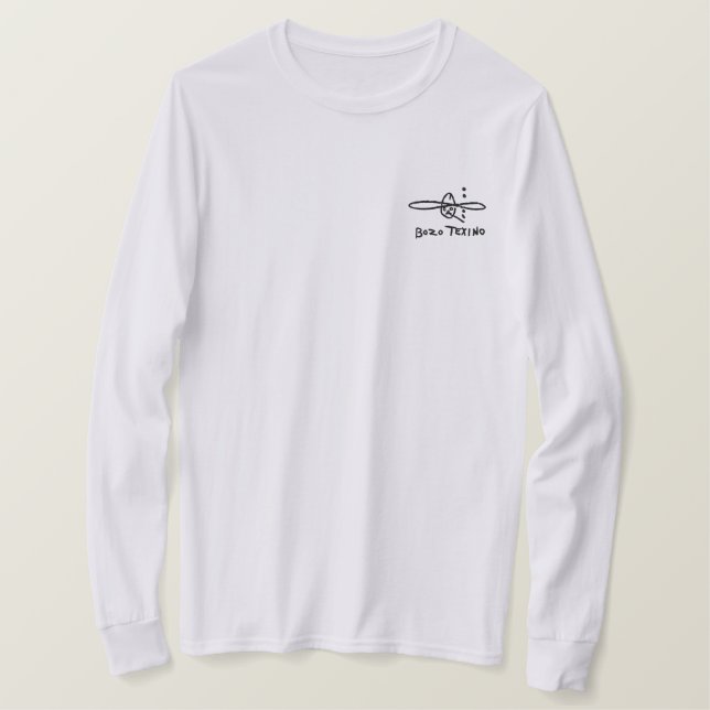 long sleeve Bozo Texino Tee (Design Front)