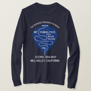Long Sleeve Crookedest Railroad Mt Tamalpais T-Shirt